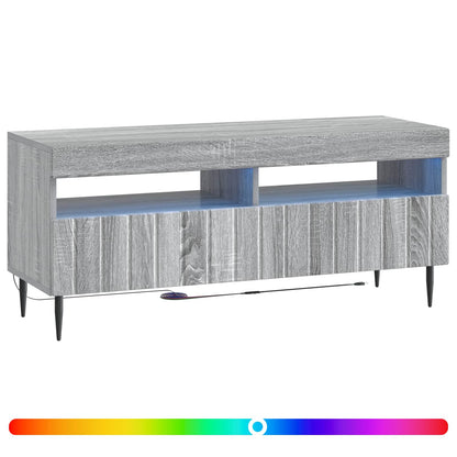 vidaXL LED TV Cabinet Grey Sonoma Engineered Wood