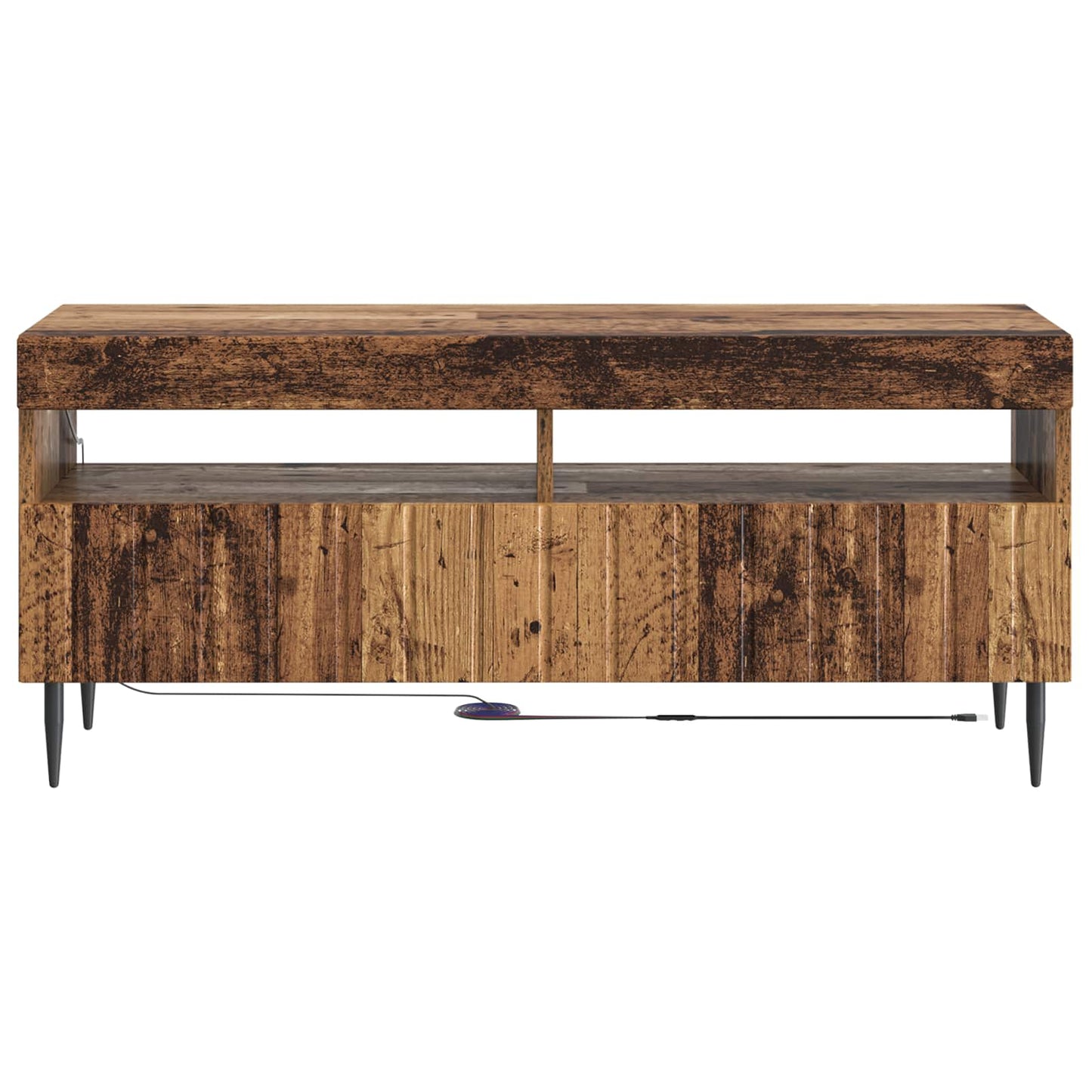 vidaXL LED TV Cabinet Old Wood Engineered Wood