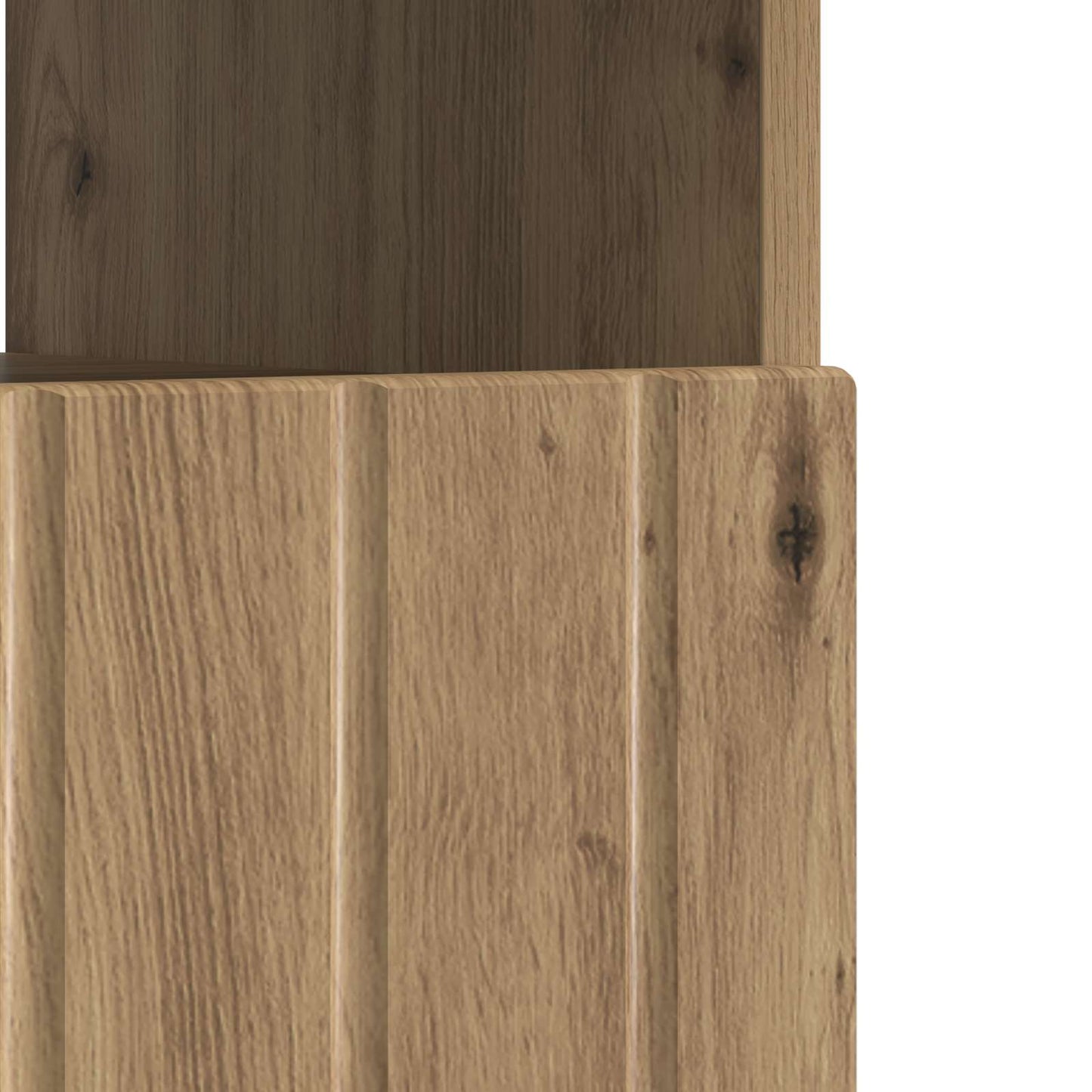 vidaXL LED TV Cabinet Artisan Oak Engineered Wood