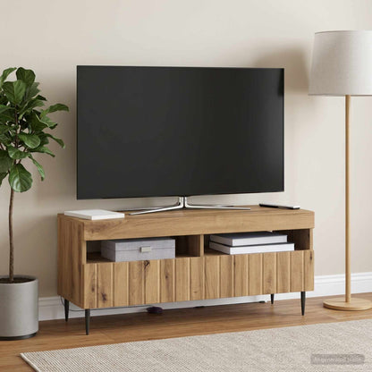 vidaXL LED TV Cabinet Artisan Oak Engineered Wood