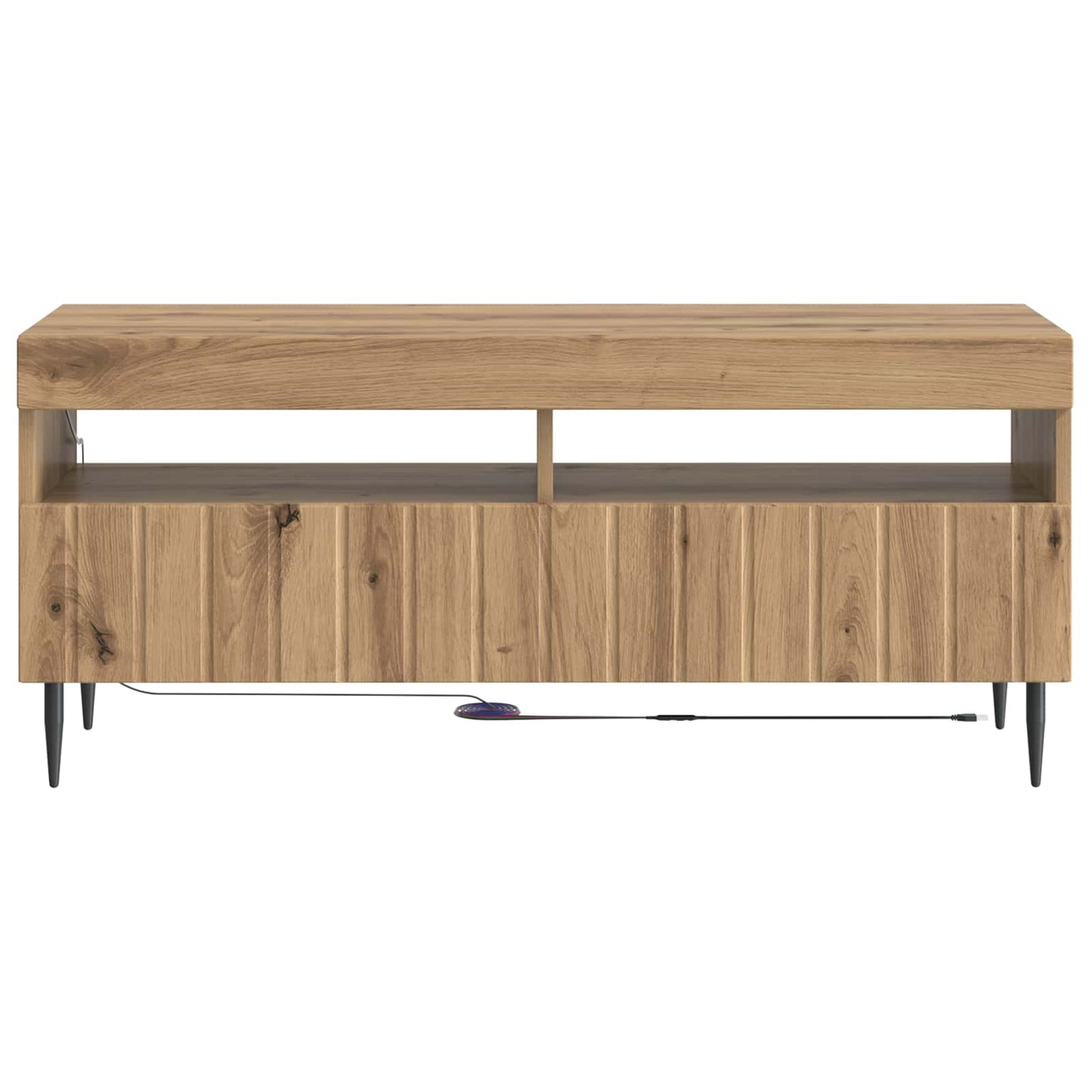 vidaXL LED TV Cabinet Artisan Oak Engineered Wood