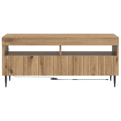 vidaXL LED TV Cabinet Artisan Oak Engineered Wood