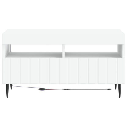 vidaXL LED TV Cabinet White Engineered Wood