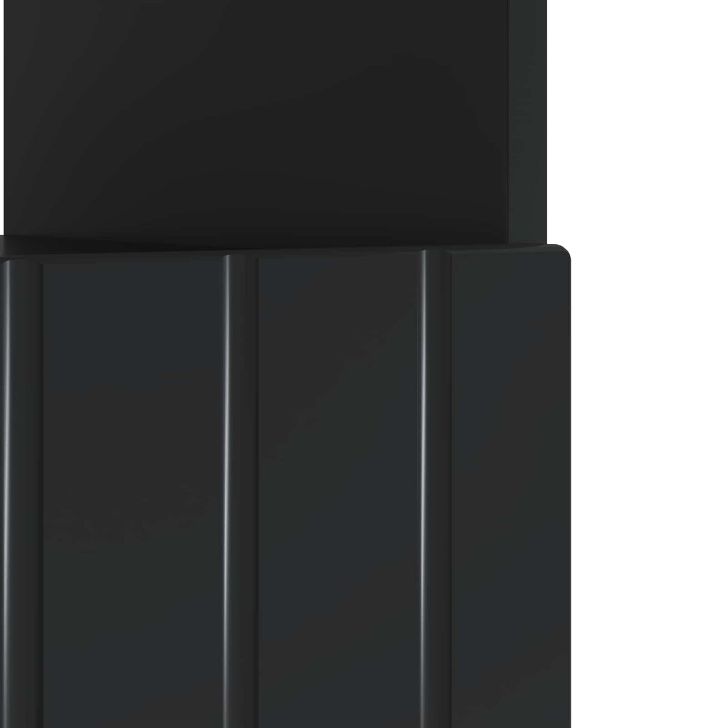vidaXL LED TV Cabinet Black Engineered Wood