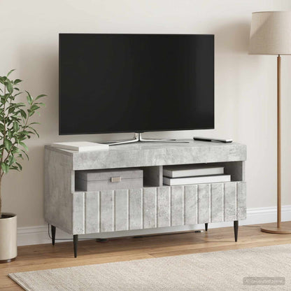 vidaXL LED TV Cabinet Concrete Grey Engineered Wood