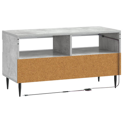 vidaXL LED TV Cabinet Concrete Grey Engineered Wood
