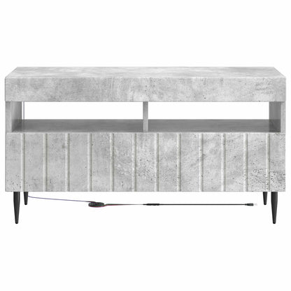 vidaXL LED TV Cabinet Concrete Grey Engineered Wood