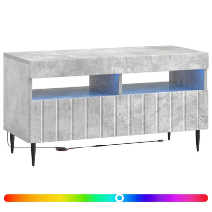 vidaXL LED TV Cabinet Concrete Grey Engineered Wood