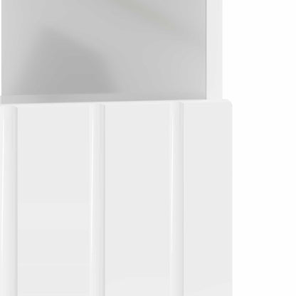 vidaXL LED TV Cabinet High Gloss White Engineered Wood