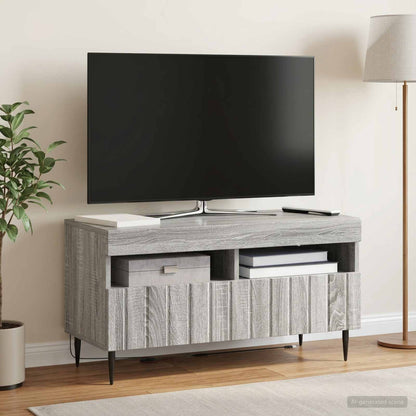 vidaXL LED TV Cabinet Grey Sonoma Engineered Wood