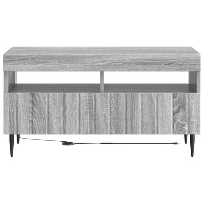 vidaXL LED TV Cabinet Grey Sonoma Engineered Wood