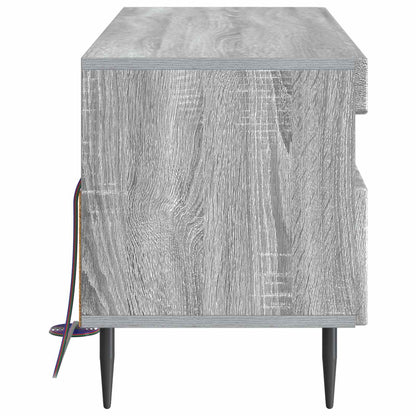 vidaXL LED TV Cabinet Grey Sonoma Engineered Wood