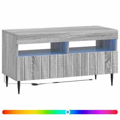 vidaXL LED TV Cabinet Grey Sonoma Engineered Wood