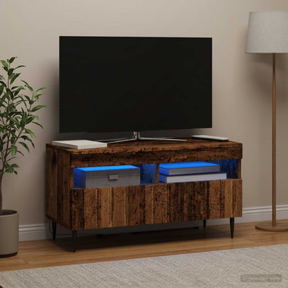vidaXL LED TV Cabinet Old Wood Engineered Wood