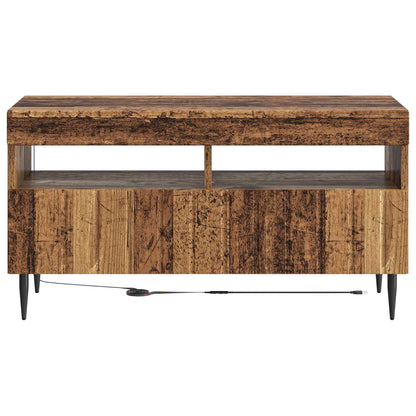 vidaXL LED TV Cabinet Old Wood Engineered Wood