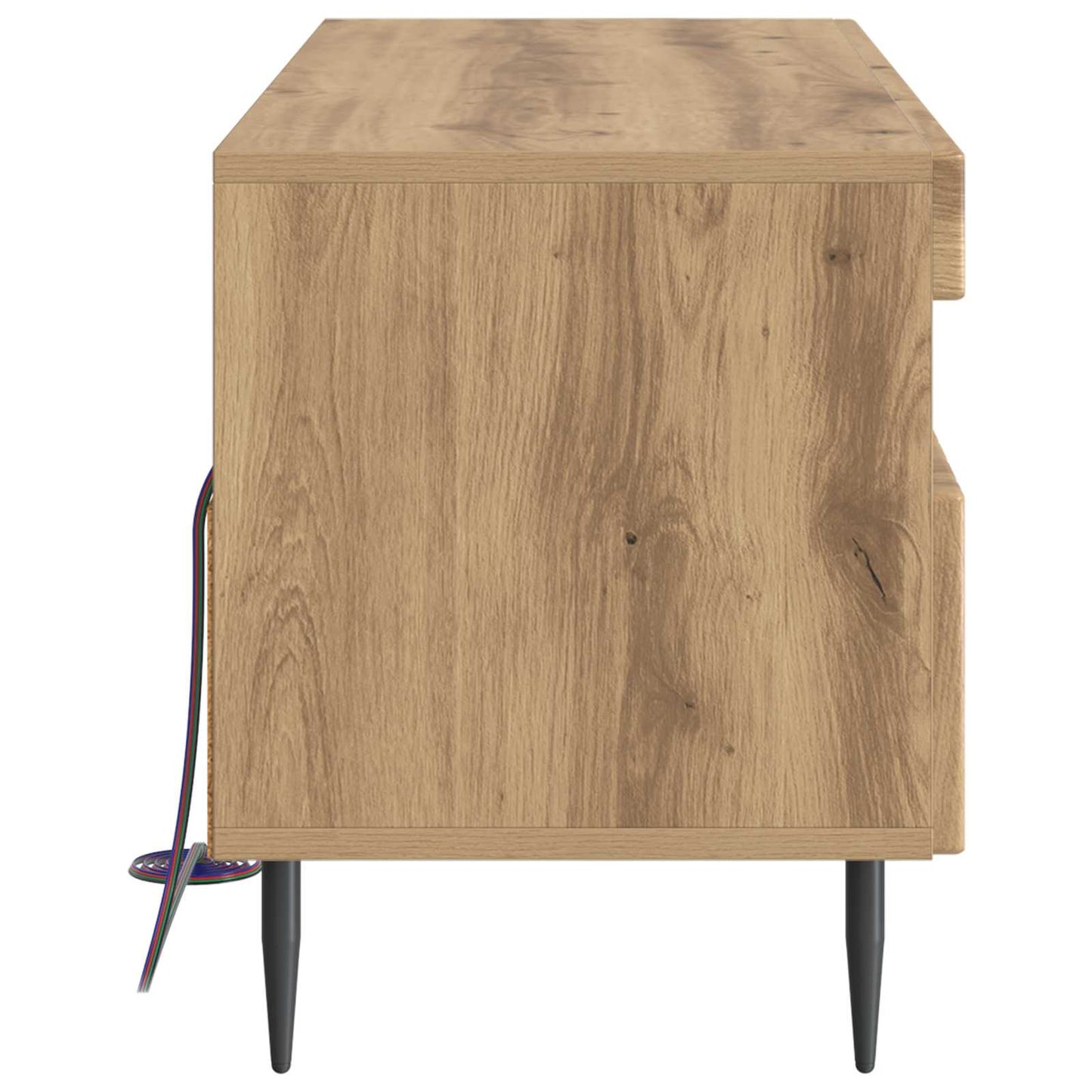 vidaXL LED TV Cabinet Artisan Oak Engineered Wood