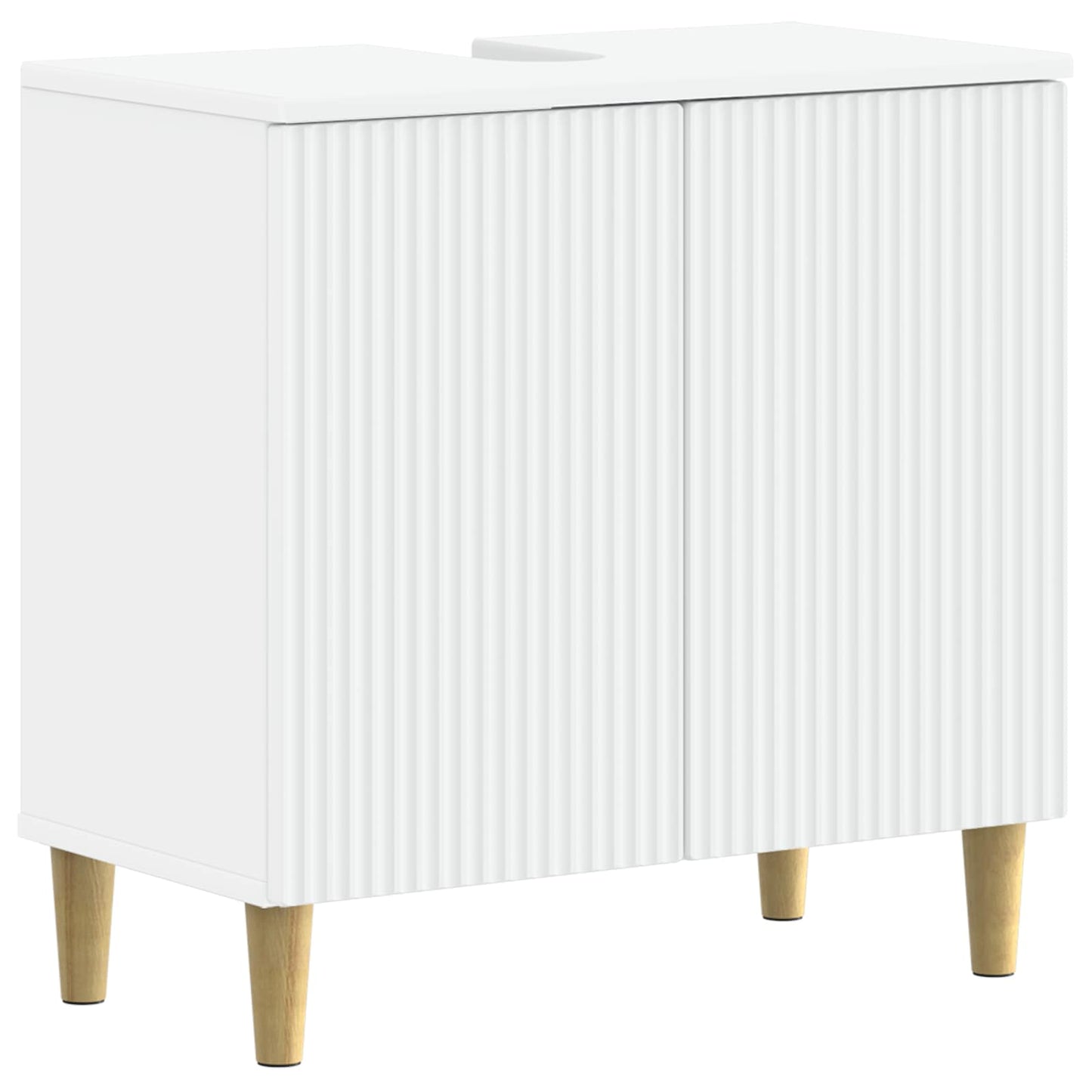 vidaXL Bathroom Sink Cabinet ARNHEM White 59.5 x 31.5x 59 cm