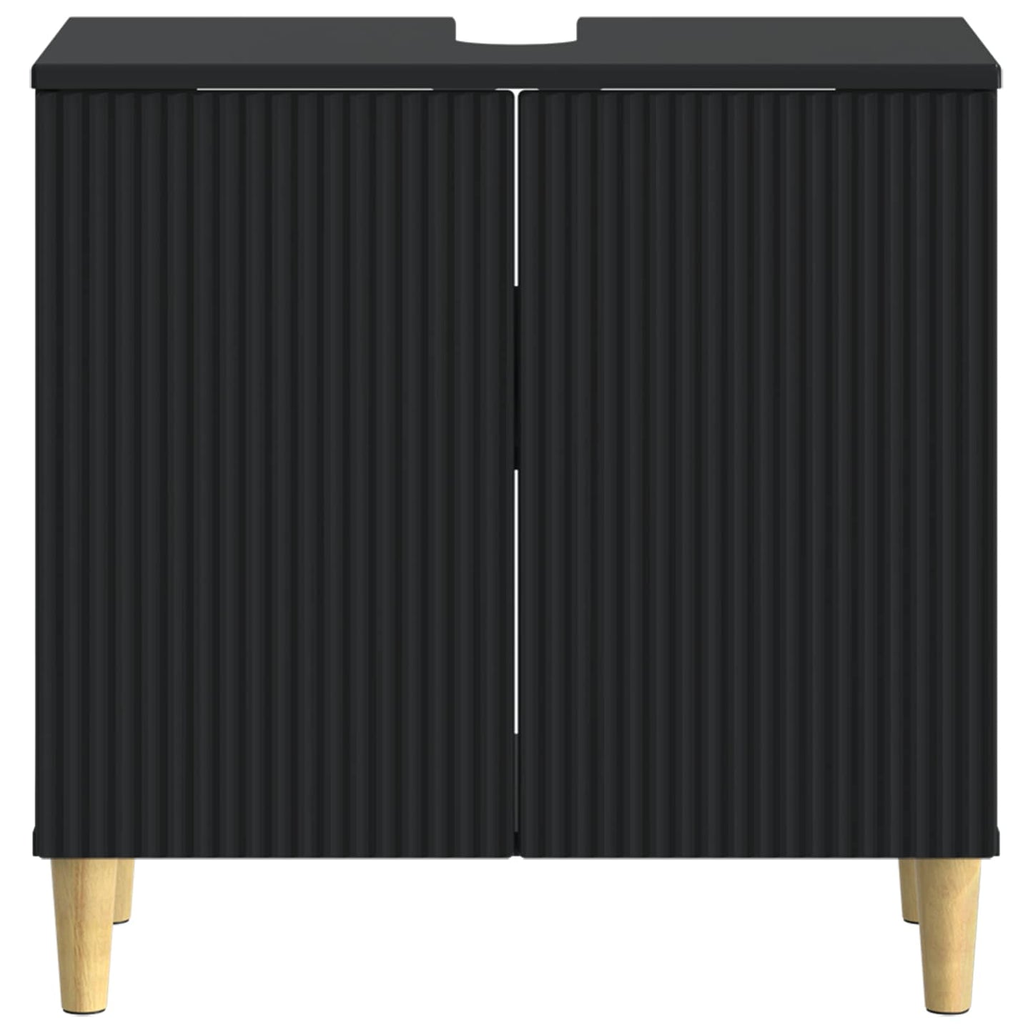 vidaXL Bathroom Sink Cabinet ARNHEM Black 59.5 x 31.5x 59 cm