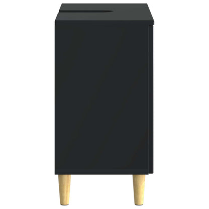 vidaXL Bathroom Sink Cabinet ARNHEM Black 59.5 x 31.5x 59 cm
