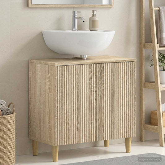 vidaXL Bathroom Sink Cabinet ARNHEM Sonoma Oak 59.5 x 31.5x 59 cm