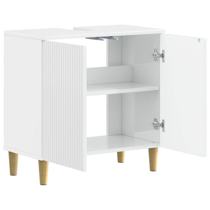 vidaXL Bathroom Sink Cabinet ARNHEM High Gloss White