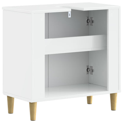 vidaXL Bathroom Sink Cabinet ARNHEM High Gloss White