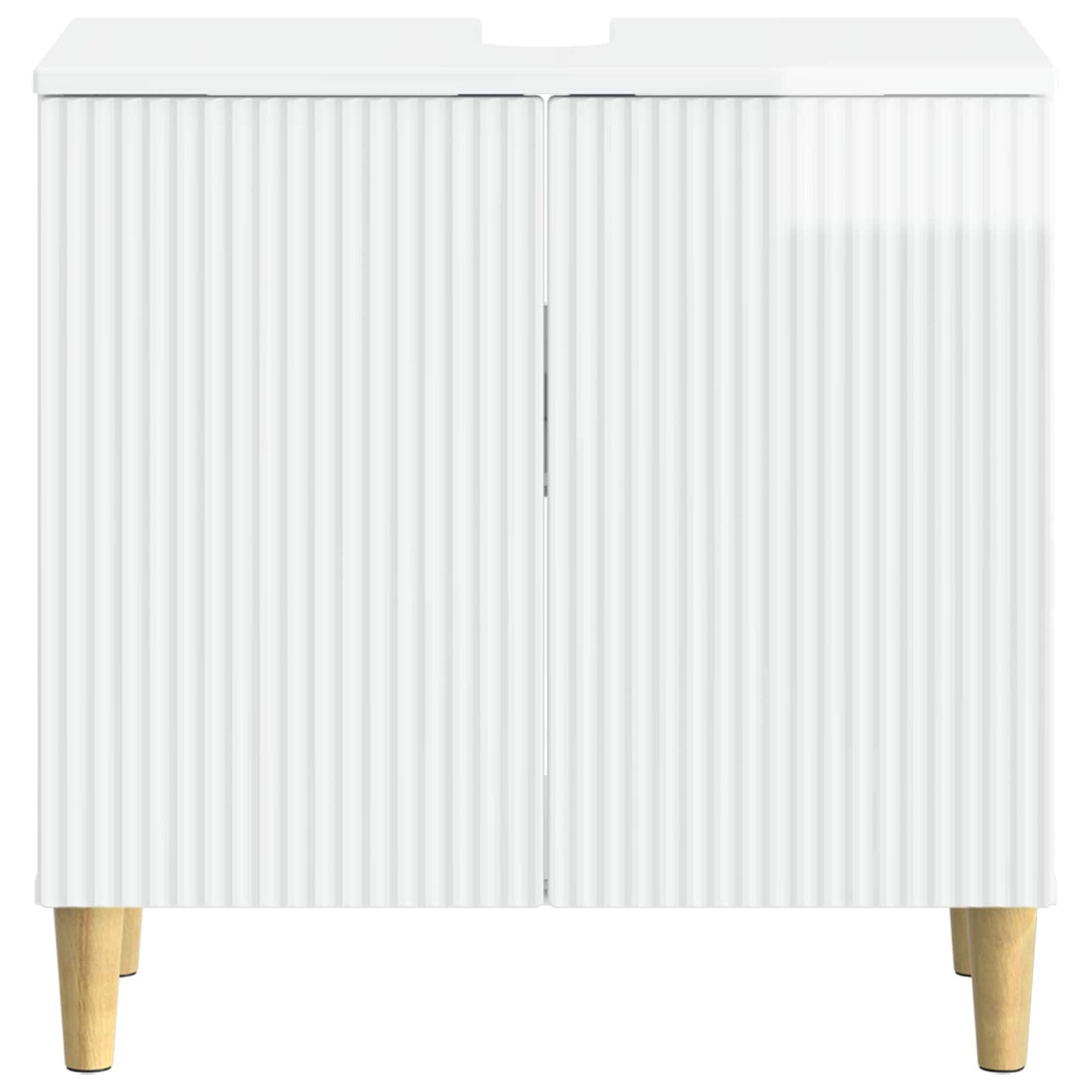 vidaXL Bathroom Sink Cabinet ARNHEM High Gloss White