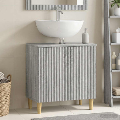 vidaXL Bathroom Sink Cabinet ARNHEM Grey Sonoma 59.5 x 31.5x 59 cm