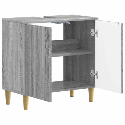 vidaXL Bathroom Sink Cabinet ARNHEM Grey Sonoma 59.5 x 31.5x 59 cm