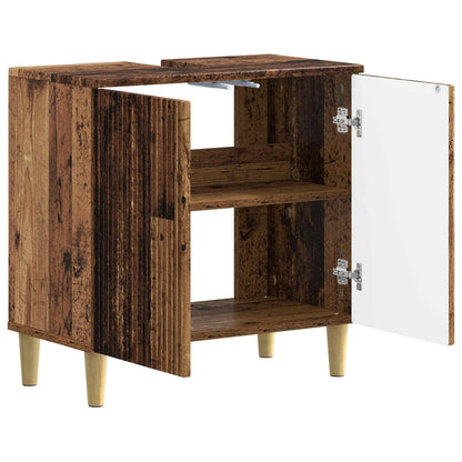 vidaXL Bathroom Sink Cabinet ARNHEM Old Wood 59.5 x 31.5x 59 cm