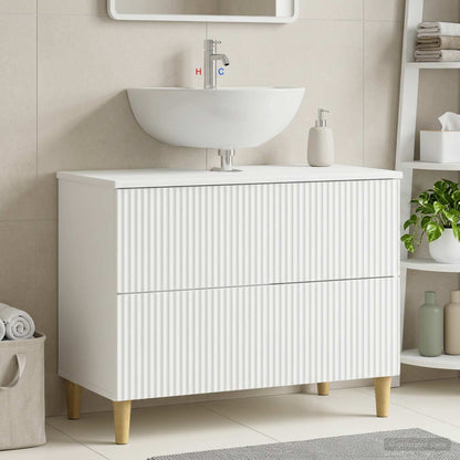 vidaXL Bathroom Sink Cabinet ARNHEM White 82 x 41x 59 cm