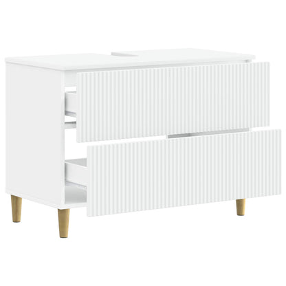 vidaXL Bathroom Sink Cabinet ARNHEM White 82 x 41x 59 cm