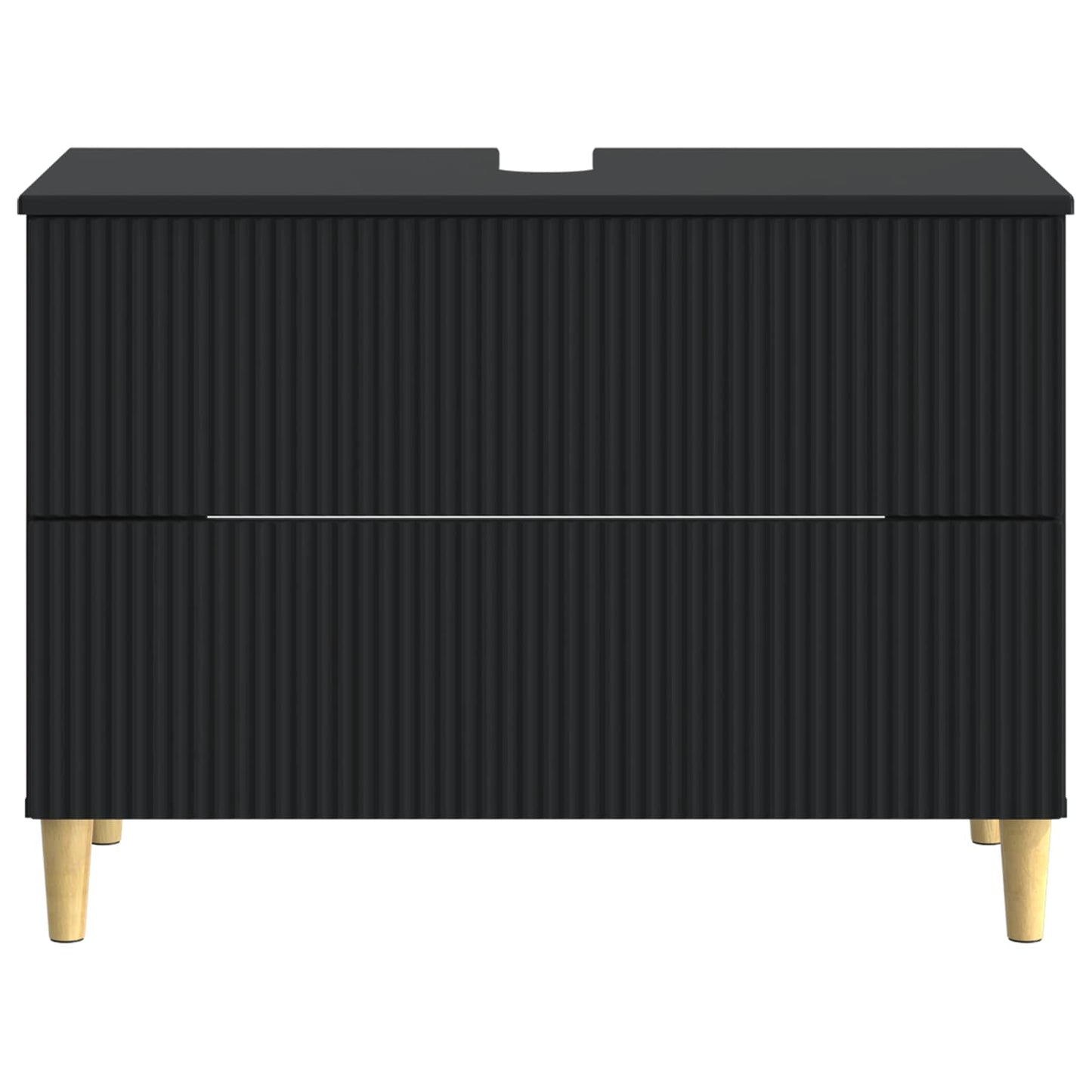 vidaXL Bathroom Sink Cabinet ARNHEM Black 82 x 41x 59 cm