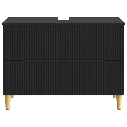 vidaXL Bathroom Sink Cabinet ARNHEM Black 82 x 41x 59 cm