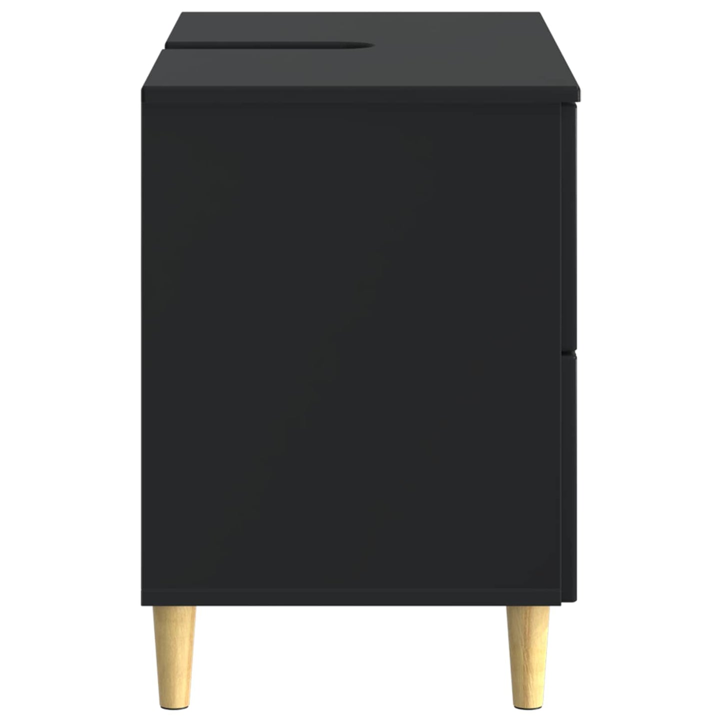 vidaXL Bathroom Sink Cabinet ARNHEM Black 82 x 41x 59 cm