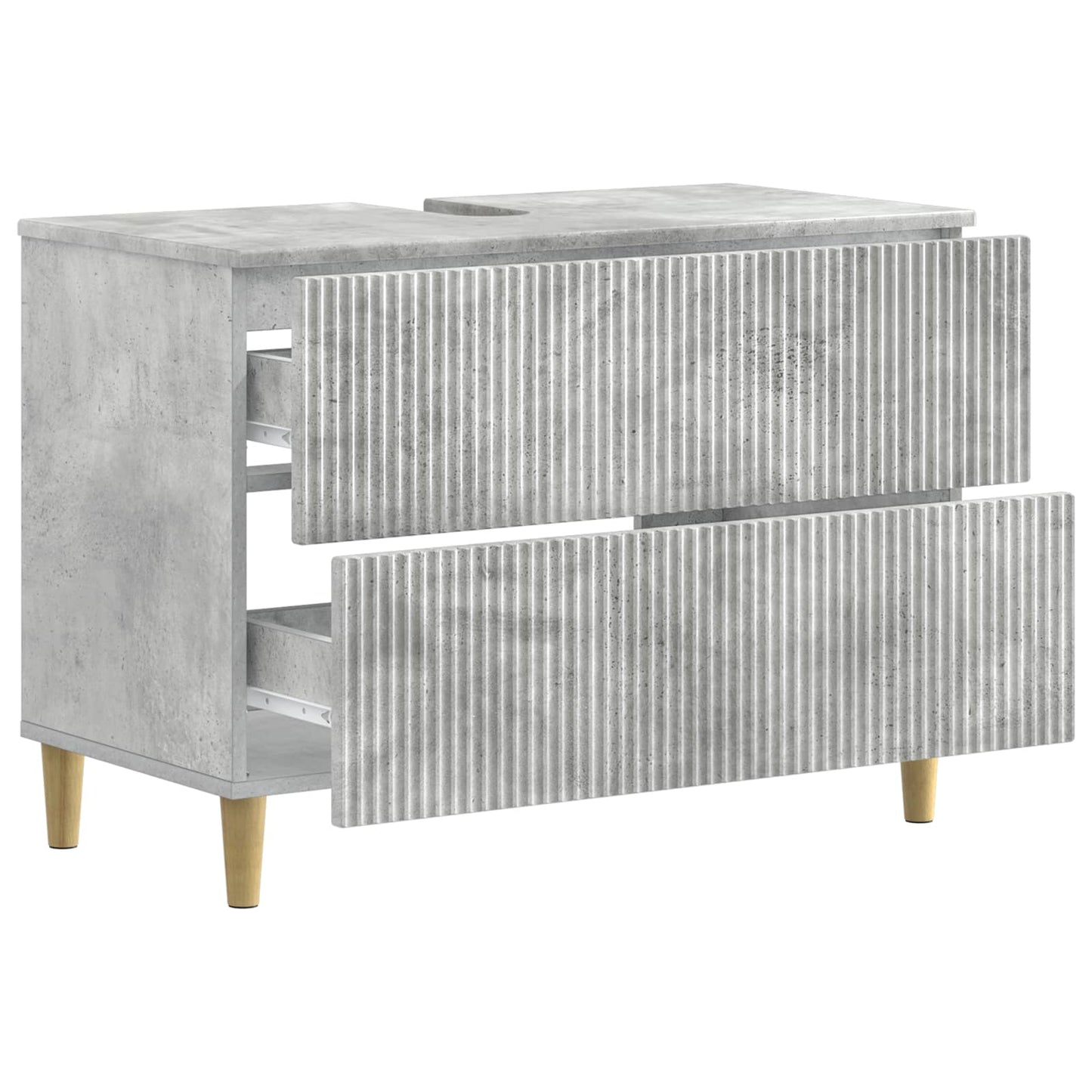 vidaXL Bathroom Sink Cabinet ARNHEM Concrete Grey 82 x 41x 59 cm