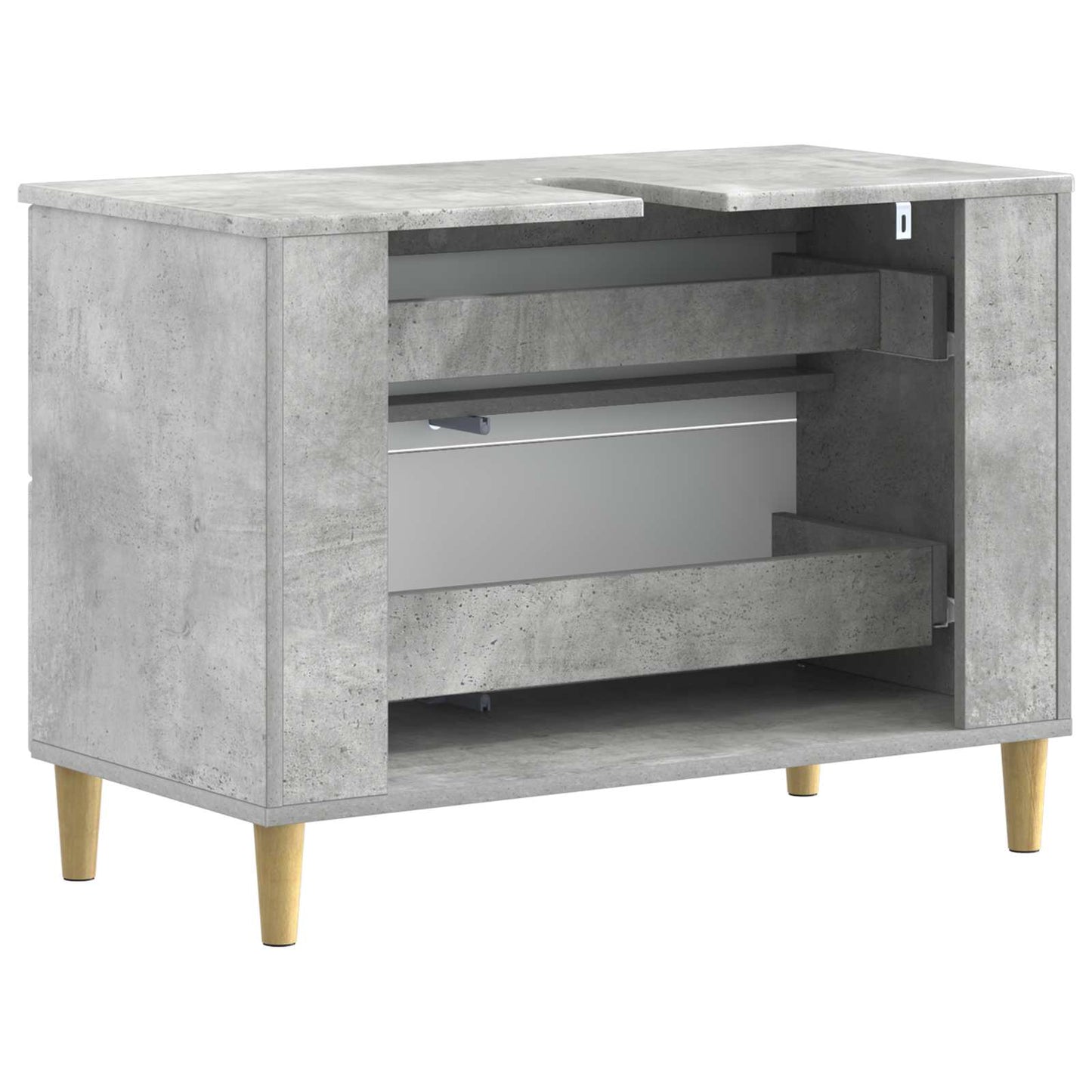 vidaXL Bathroom Sink Cabinet ARNHEM Concrete Grey 82 x 41x 59 cm