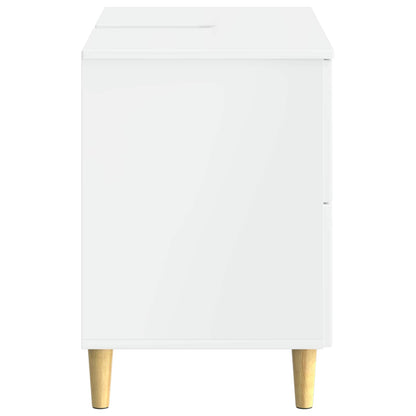 vidaXL Bathroom Sink Cabinet ARNHEM High Gloss White 82 x 41x 59 cm