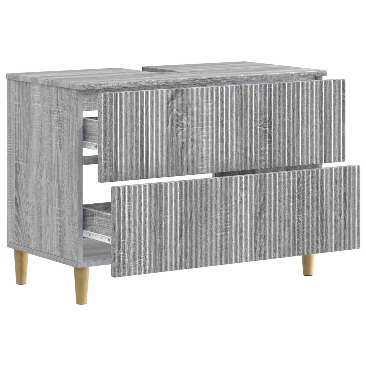 vidaXL Bathroom Sink Cabinet ARNHEM Grey Sonoma 82 x 41x 59 cm