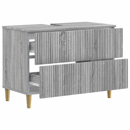 vidaXL Bathroom Sink Cabinet ARNHEM Grey Sonoma 82 x 41x 59 cm