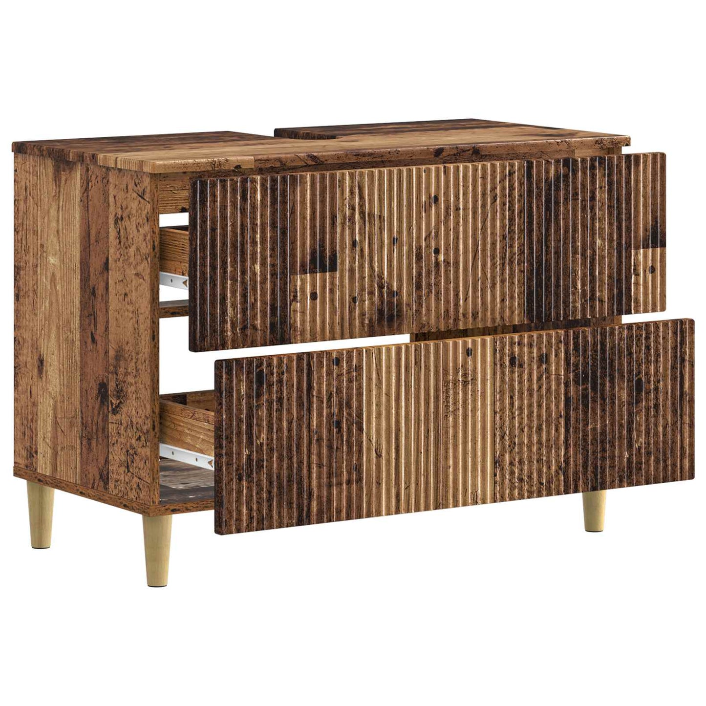 vidaXL Bathroom Sink Cabinet ARNHEM Old Wood 82 x 41x 59 cm