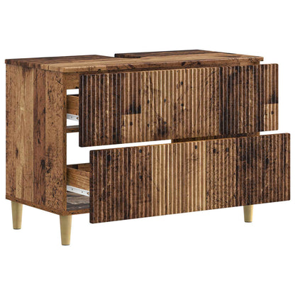 vidaXL Bathroom Sink Cabinet ARNHEM Old Wood 82 x 41x 59 cm