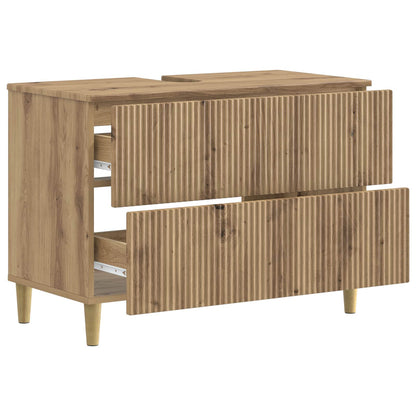 vidaXL Bathroom Sink Cabinet ARNHEM Artisan Oak 82 x 41x 59 cm