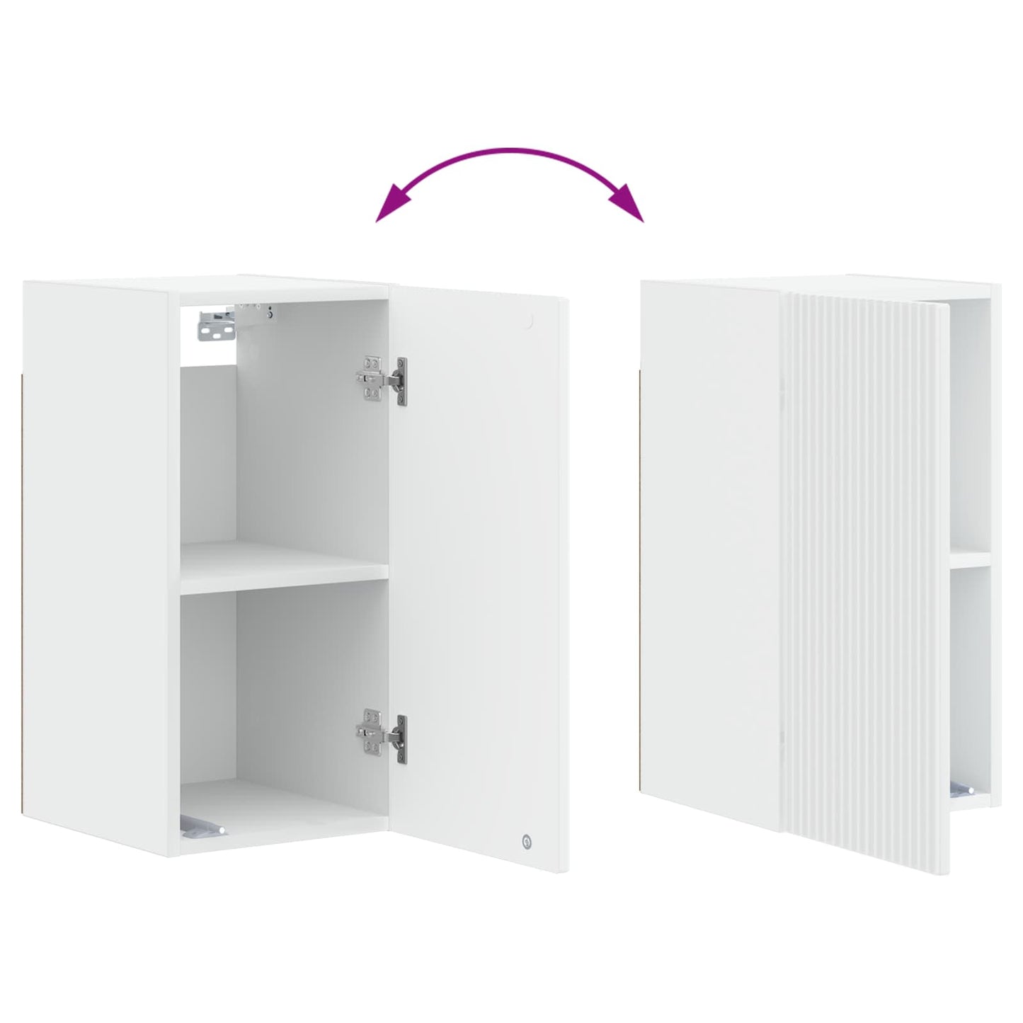 vidaXL Bathroom Wall Cabinet ARNHEM White 30 x 31 x 59 cm