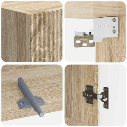 vidaXL Bathroom Wall Cabinet ARNHEM Sonoma Oak 30 x 31 x 59 cm