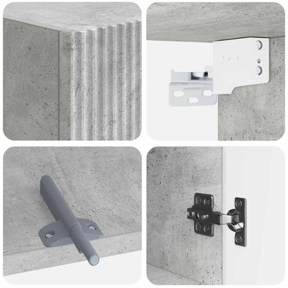 vidaXL Bathroom Wall Cabinet ARNHEM Concrete Grey 30 x 31 x 59 cm