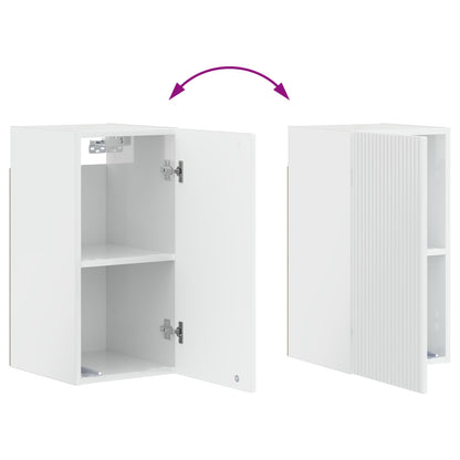 vidaXL Bathroom Wall Cabinet ARNHEM High Gloss White 30 x 31 x 59 cm
