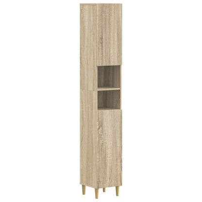 vidaXL Bathroom Cabinet with Open Shelf ARNHEM Sonoma Oak