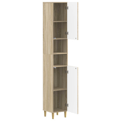 vidaXL Bathroom Cabinet with Open Shelf ARNHEM Sonoma Oak