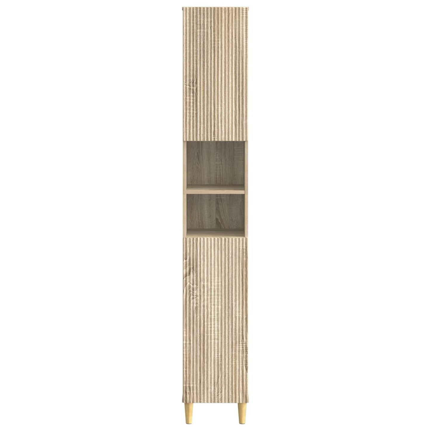 vidaXL Bathroom Cabinet with Open Shelf ARNHEM Sonoma Oak